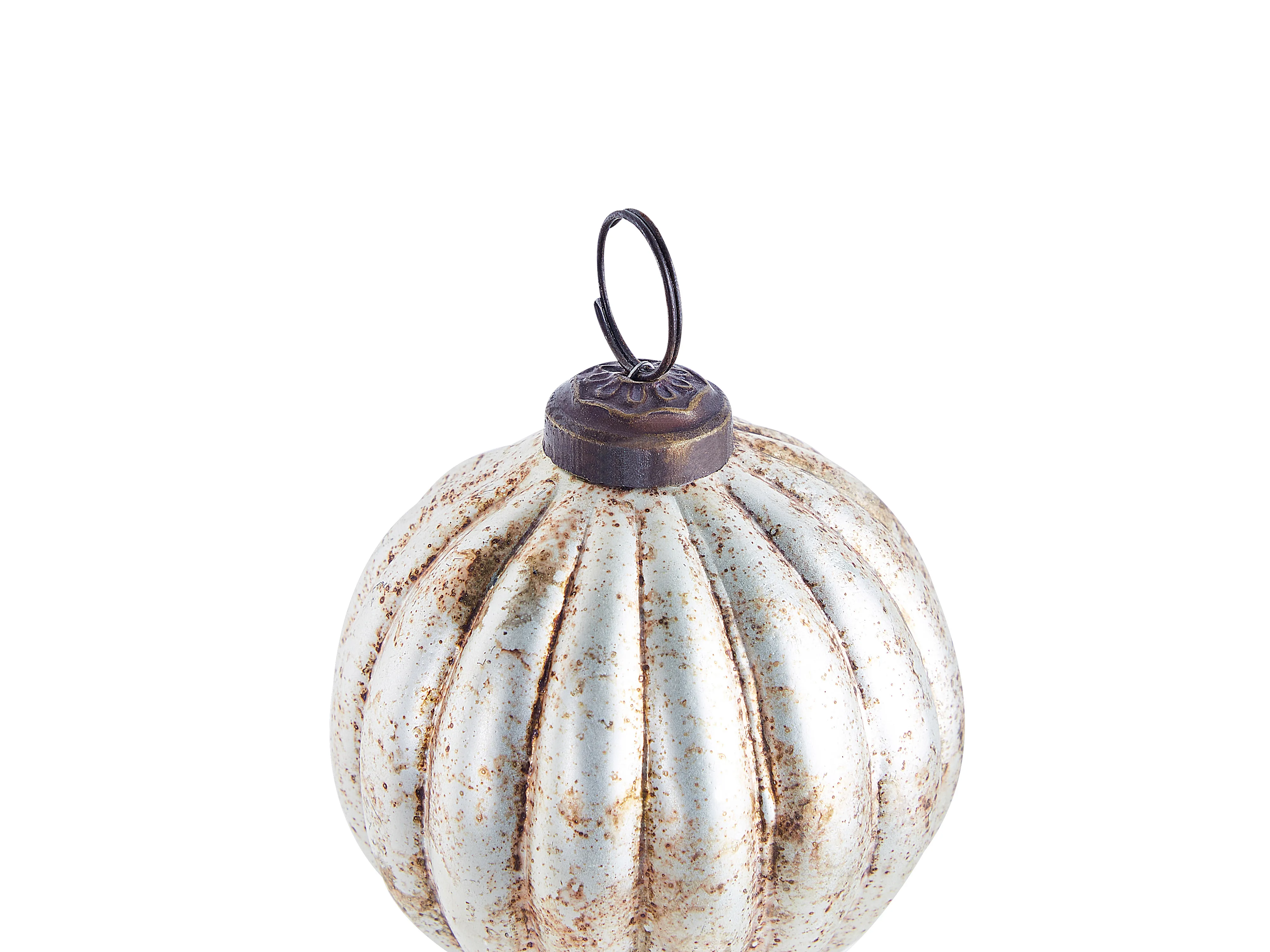 Set van 6 kerstballen IVOIRE Glas Zilver