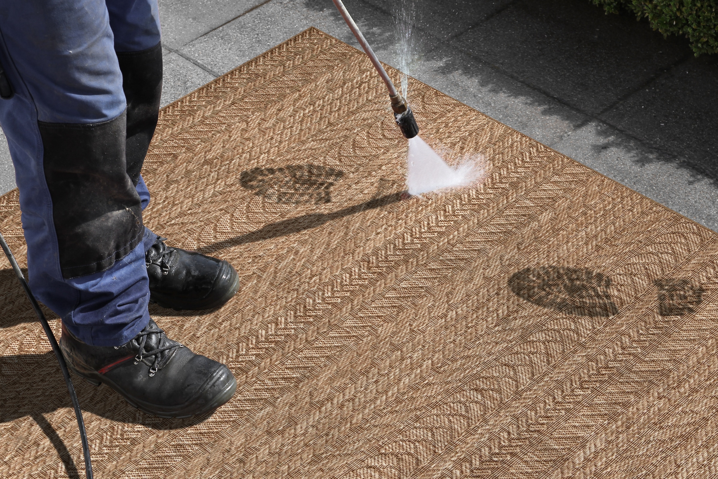 NORTHRUGS Teppich »Granado« rechteckig 6 mm Höhe In- und Outdoor, Sisal Optik, Robust, Pflegeleicht, Flachgewebe