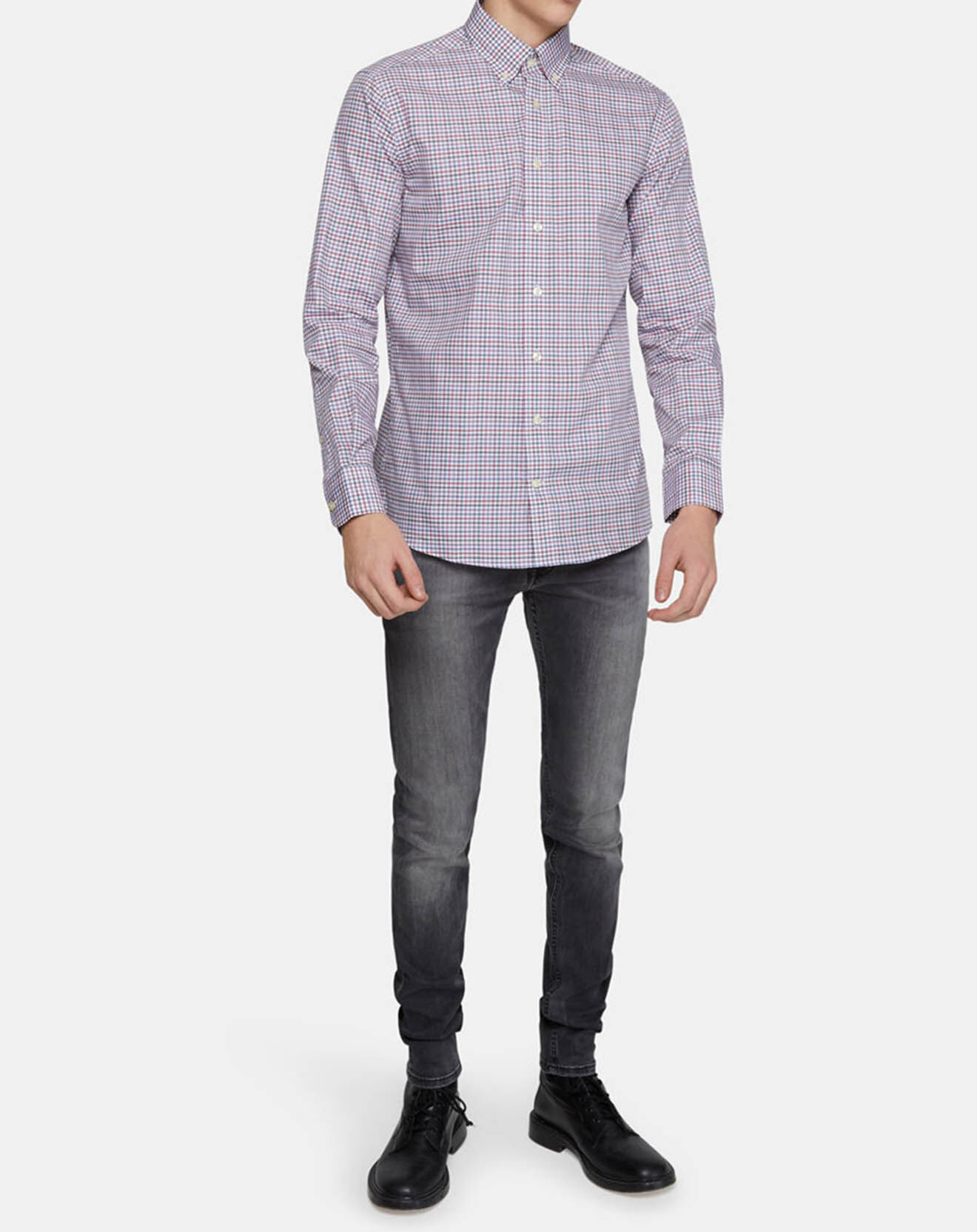 Hackett London Chemise Slim Fit Vichy multicolore