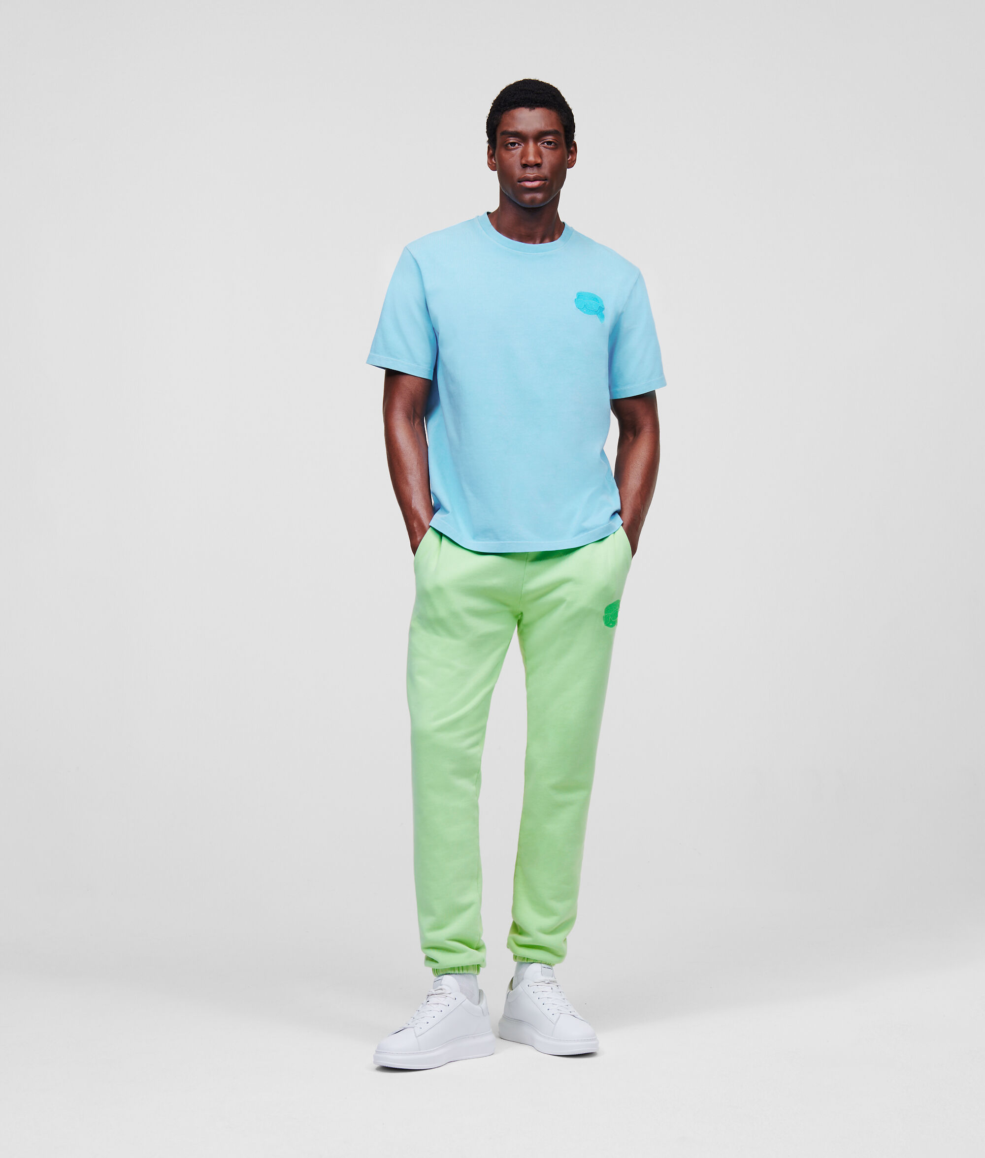 PANTALON DE JOGGING KARL IKONIK TON SUR TON