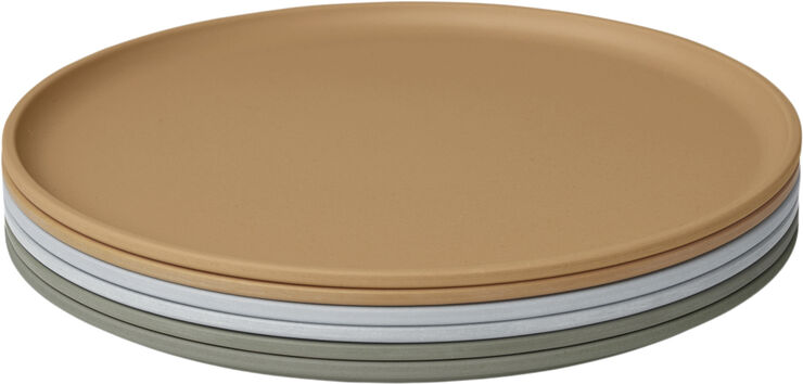 Liewood Logan plate 6-pack Blue multi mix