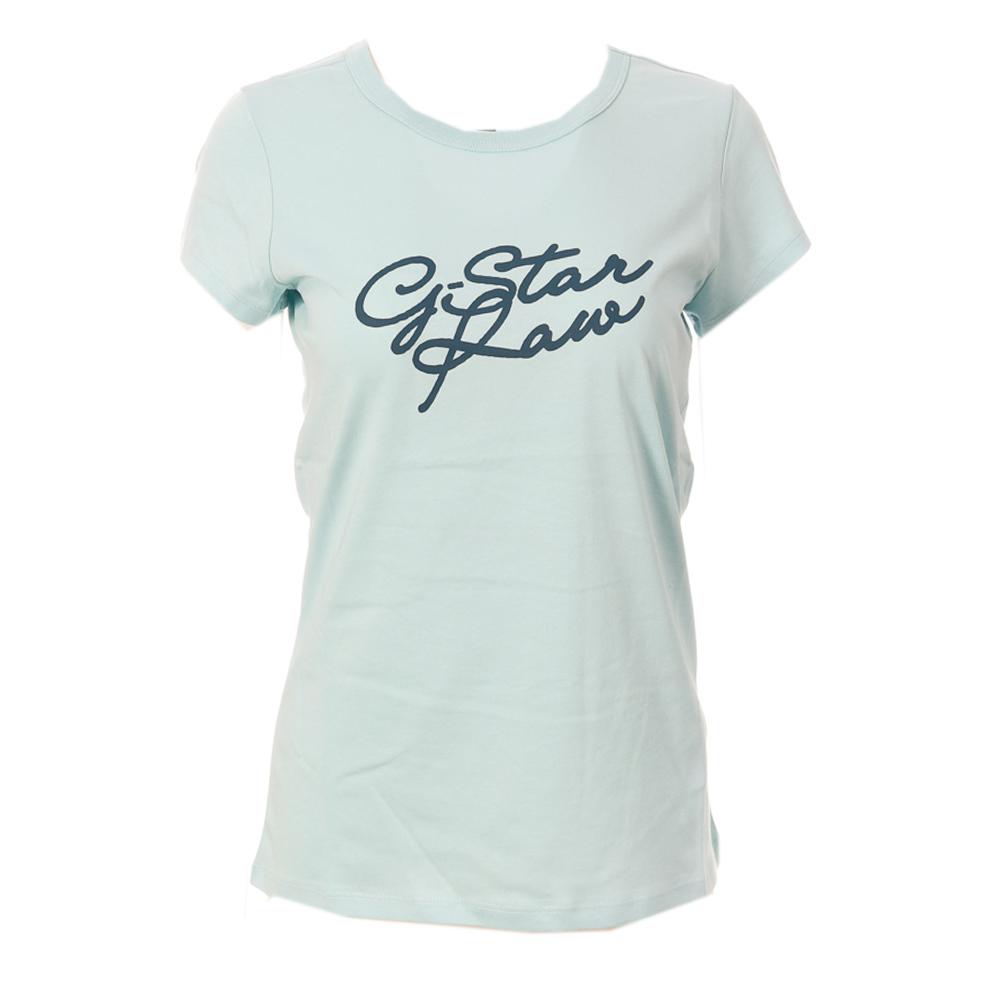 T-shirt Bleu Femme G-Star Raw Cursive