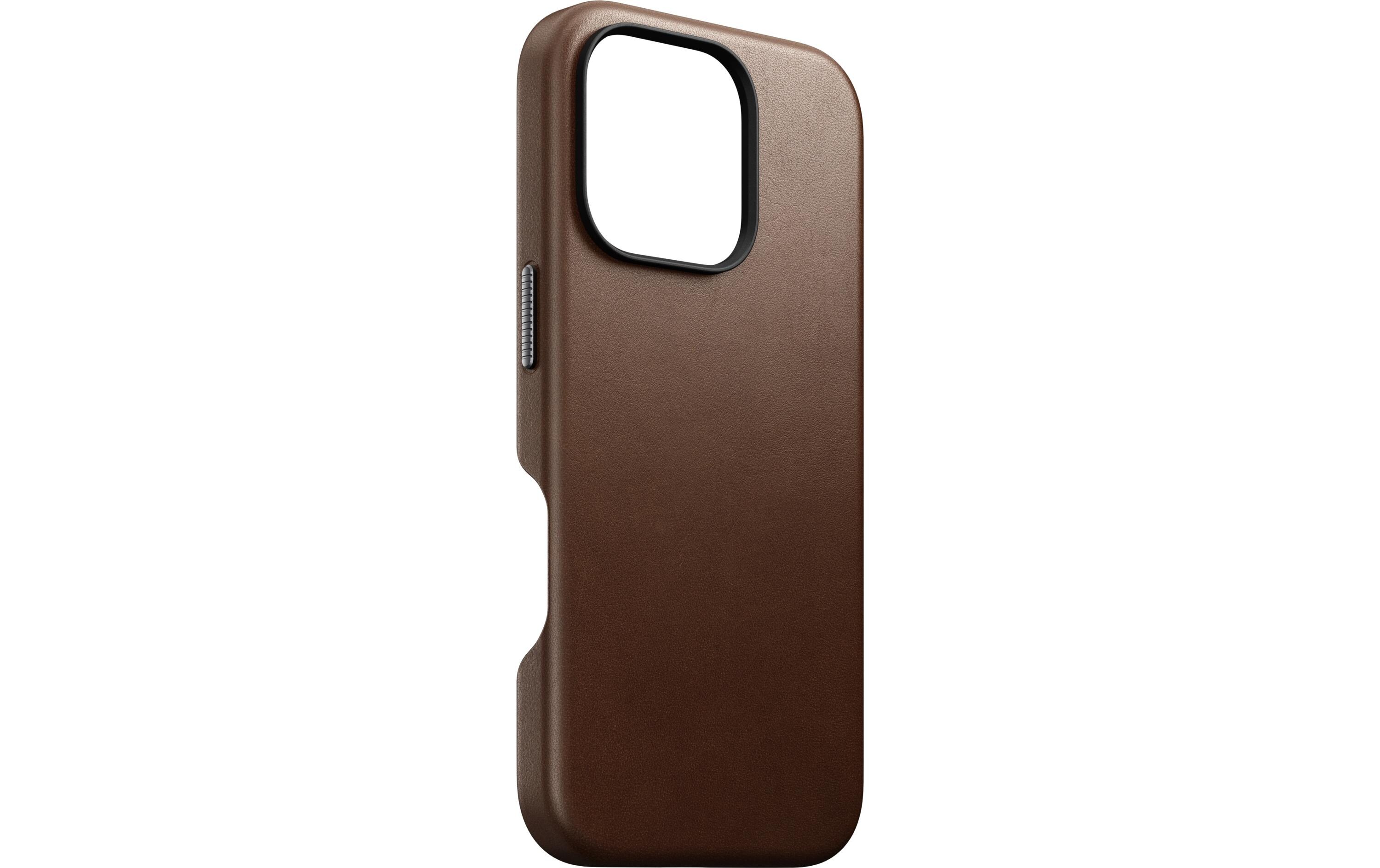 Back Cover Traditional Leather iPhone 16 Pro RostbraunSchutzhülle aus Leder für das Apple iPhone 16 Pro