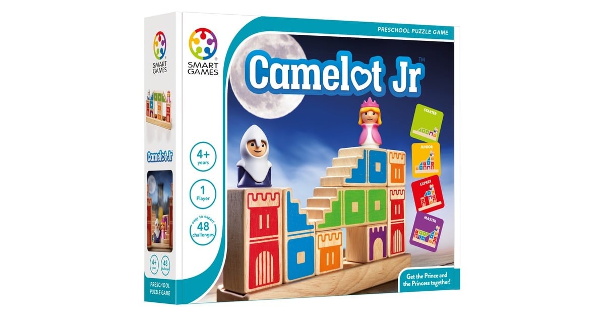 SmartGamesCamelot Jr. Denkspel  (Nederlands, 1 speler, Vanaf 4 jaar, 48 opdrachten)