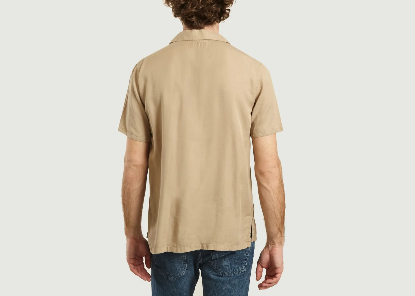 Chemise manches courtes à lettrage brodé Arvid Nudie Jeans
