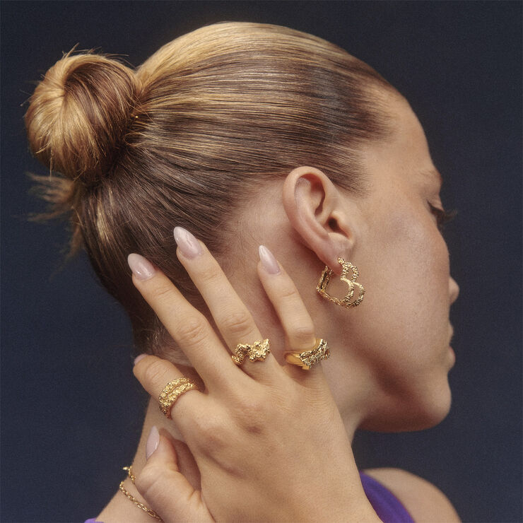 Camille Brinch Jewellery Levitate Crush Ring Gold