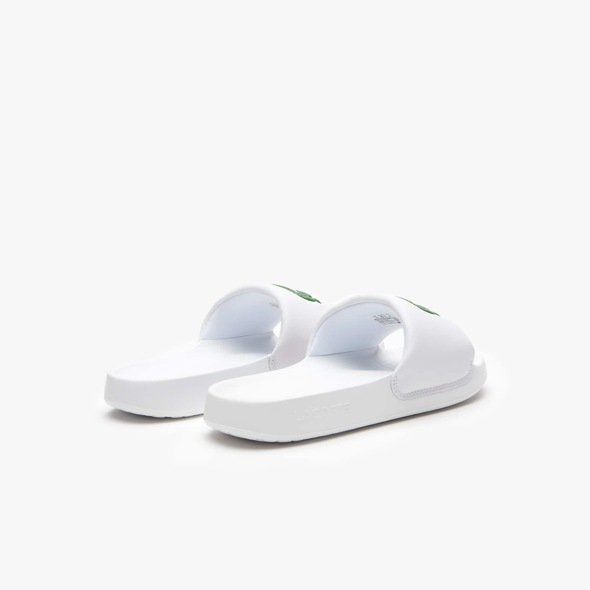 Claquettes Croco 1.0 junior Lacoste en synthétique Claquettes & Sandales - Blanc - Lacoste - Enfant