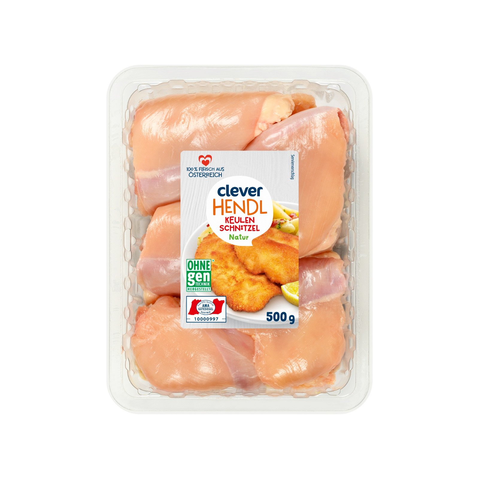 Clever AMA Hühnerkeulenschnitzel ohne Haut & ohne Knochen