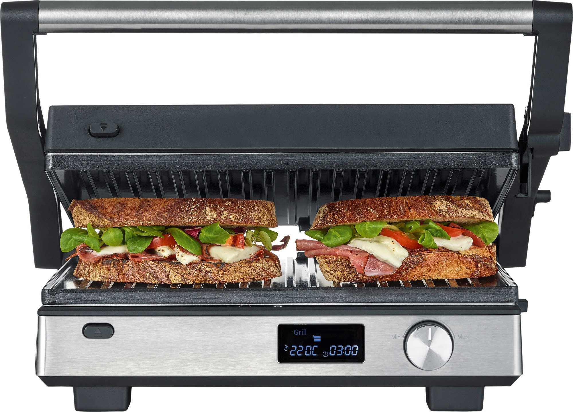 Severin KG 2380 Seveni Flex Multi-Kontaktgrill 3 in 1 2000 W schwarz