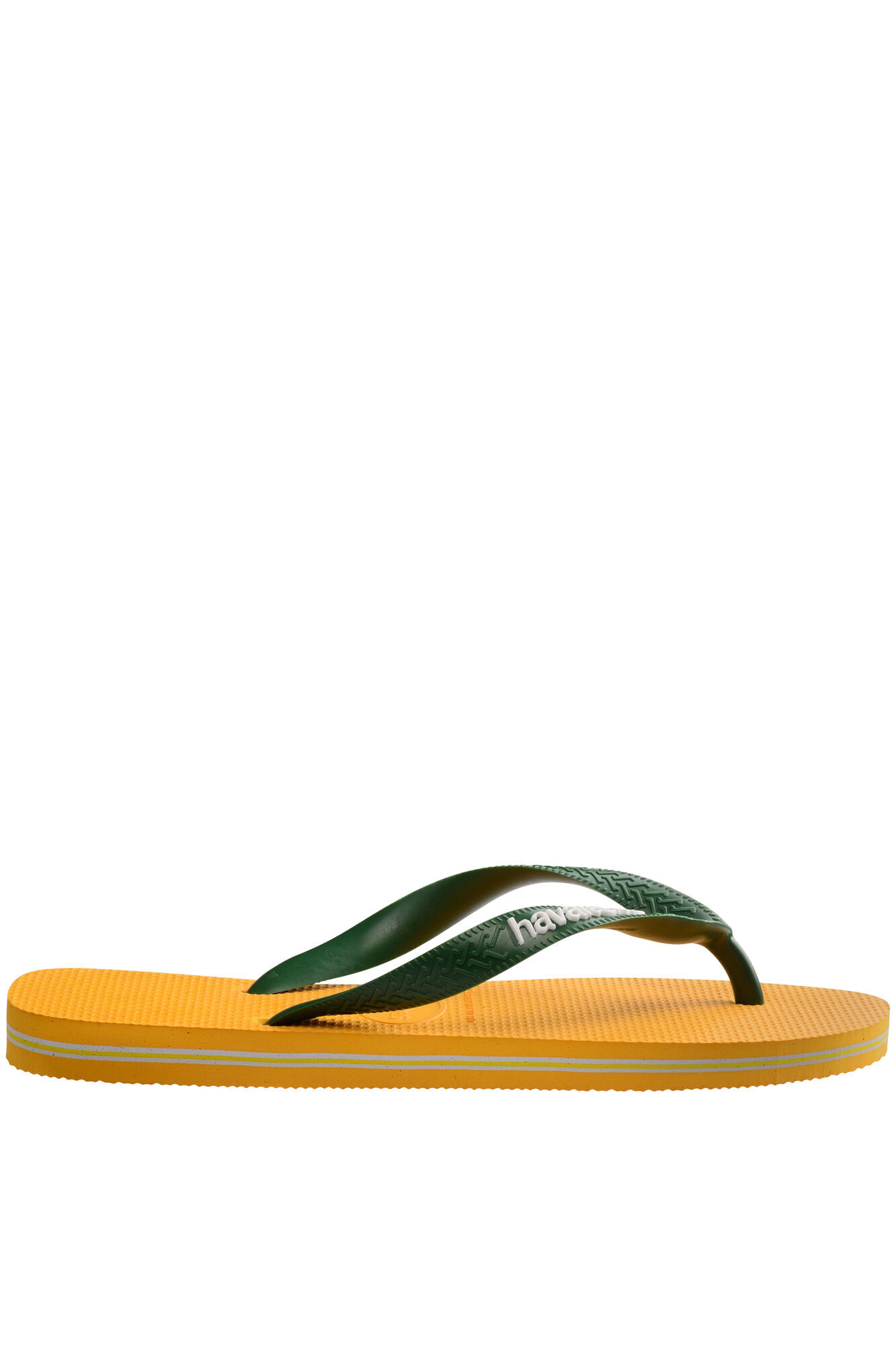 Chinelo Hav. Logotipo do Brasil - amarelo