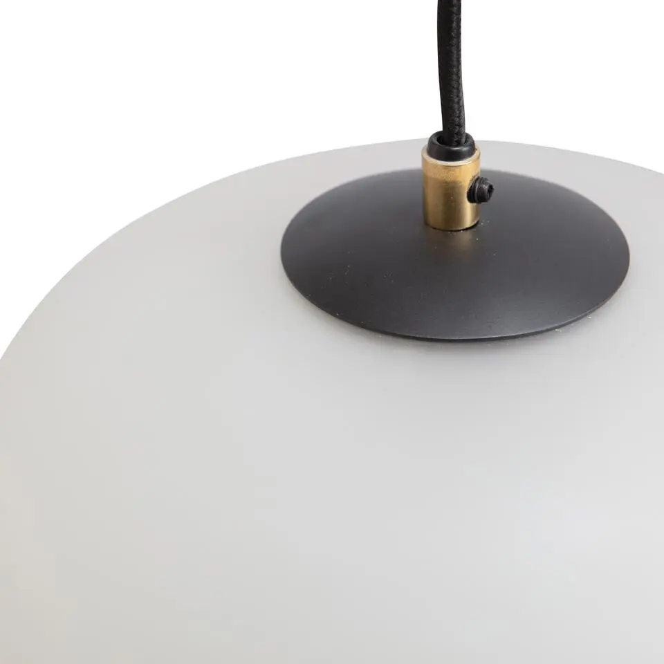 WOOOD Micah Hanglamp - Glas - Off White - 27x27x27