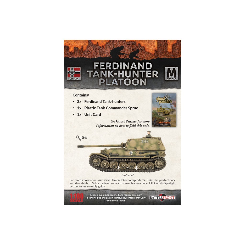 Flames of War - Ferdinand Tank-hunter Platoon