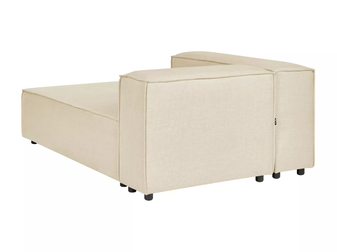 Divan côté droit pour canapé en lin beige APRICA