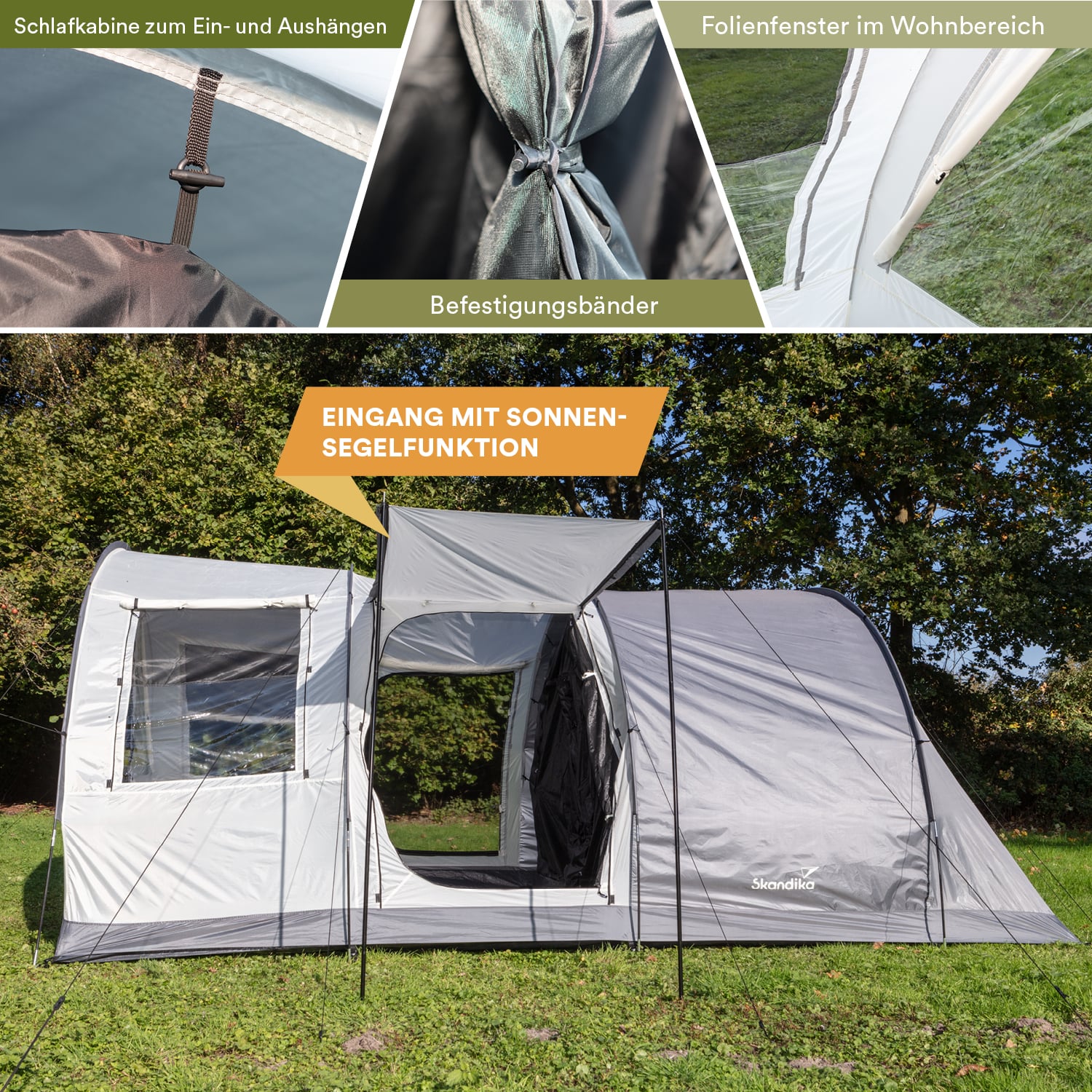 Skandika Simo 4 Tunneltent