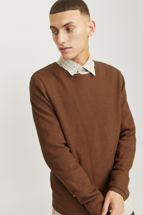 Jack & Jones bruine heren trui