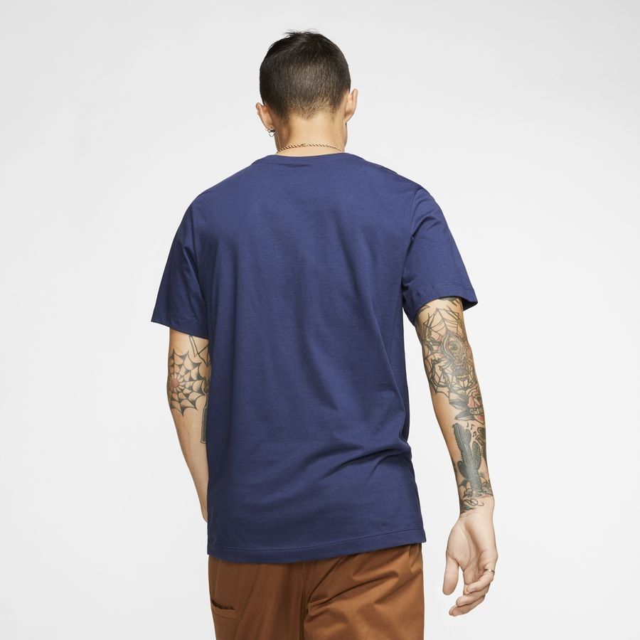 Nike T-Shirt NSW Club - Bleu Marine/Blanc