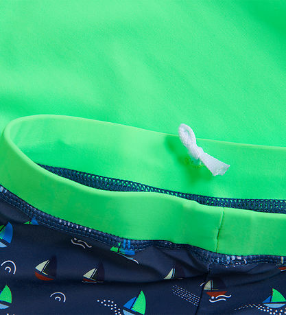 Color Kids Badeset - Badeshirt/Badehose - Summer Green