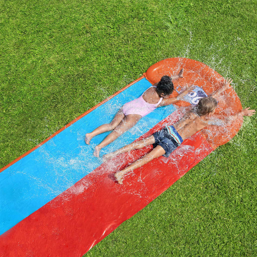 Toboggan aquatique h2ogo tsunami splash ramp toboggan double
