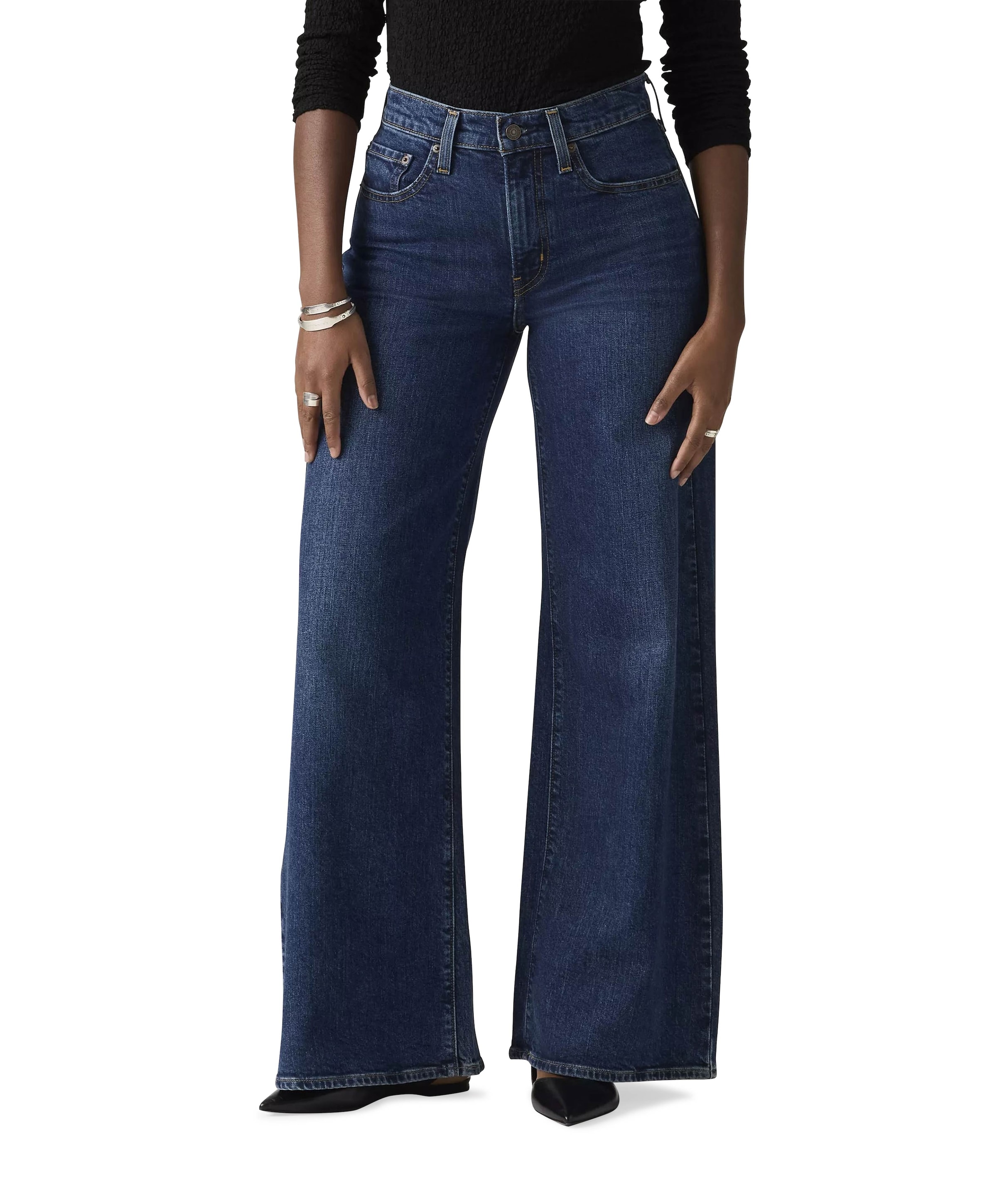 Levi's 728 HR WIDE LEG WOODSTOCK WIDE LEG dames jeans blauw