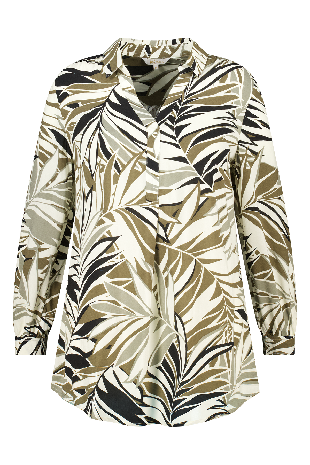 Blouse met print Multi Khaki