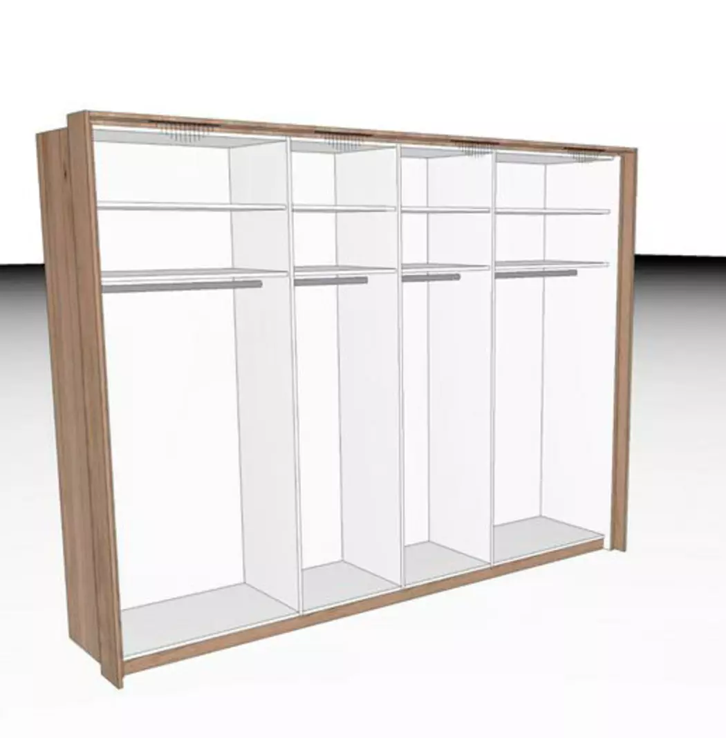Schwebetürenschrank Malaga 300 x 230 cm