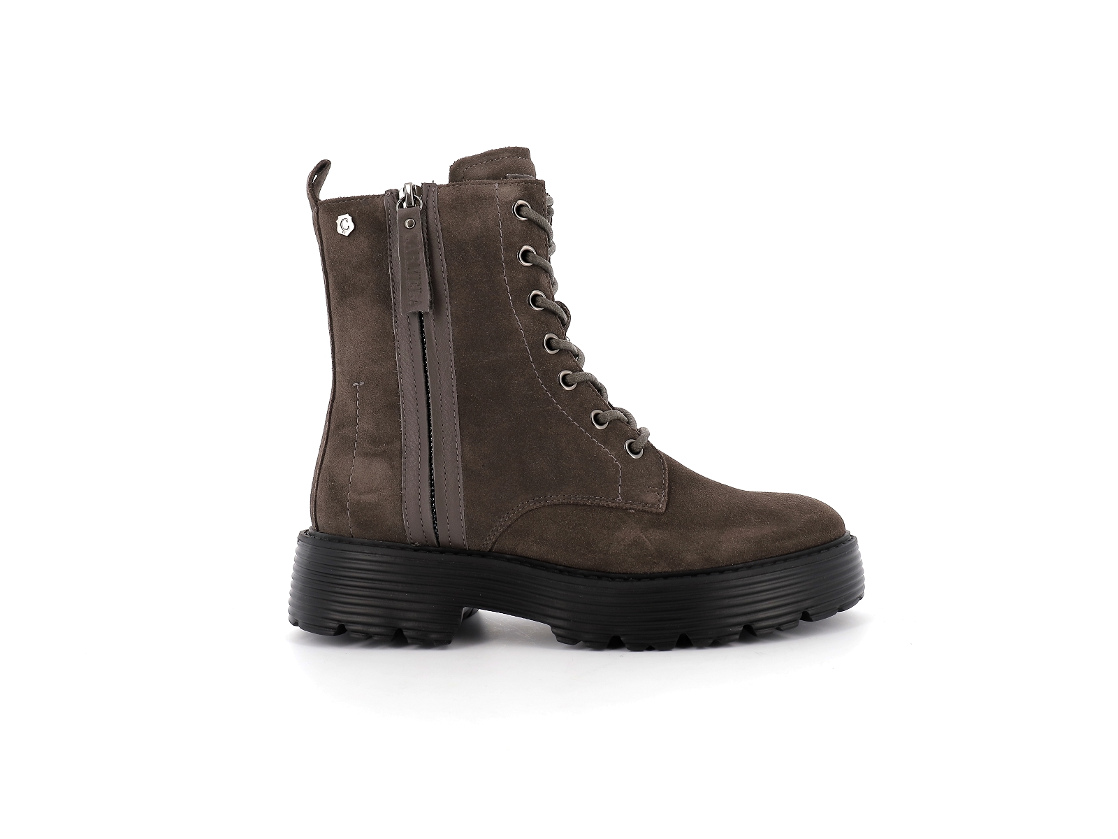 Carmela-68005 Nubuck Gris Foncé