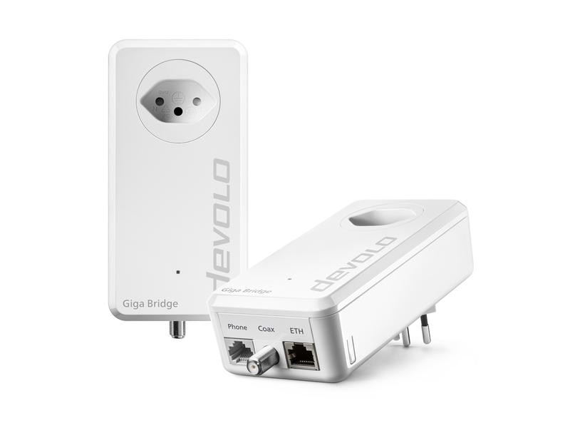 devolo Giga Bridge Phoneline Telefon-Set Maximaler Datendurchsatz über die Telefonverkabelung