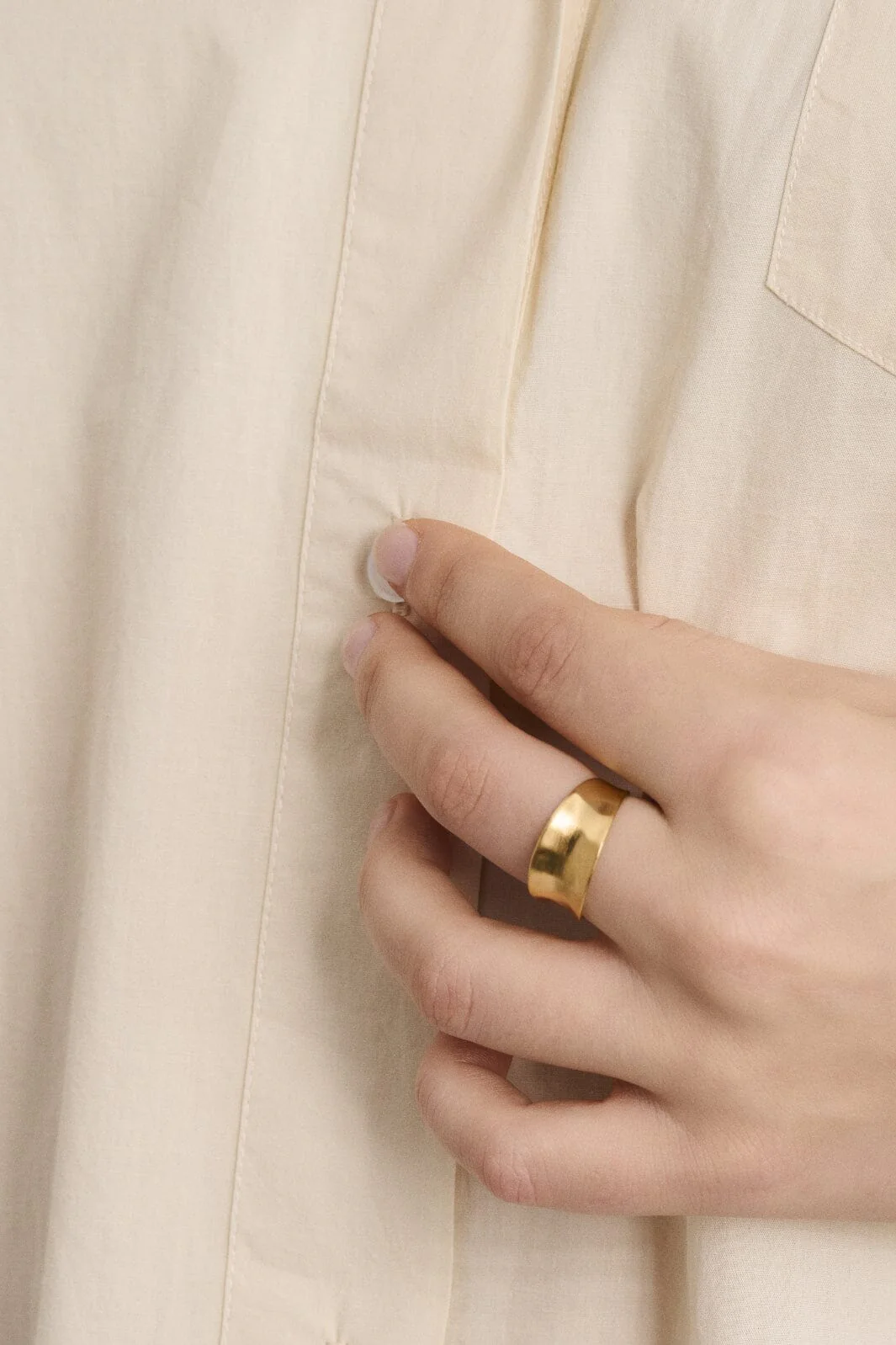 Pernille Corydon Jewellery Saga Ring gold plated