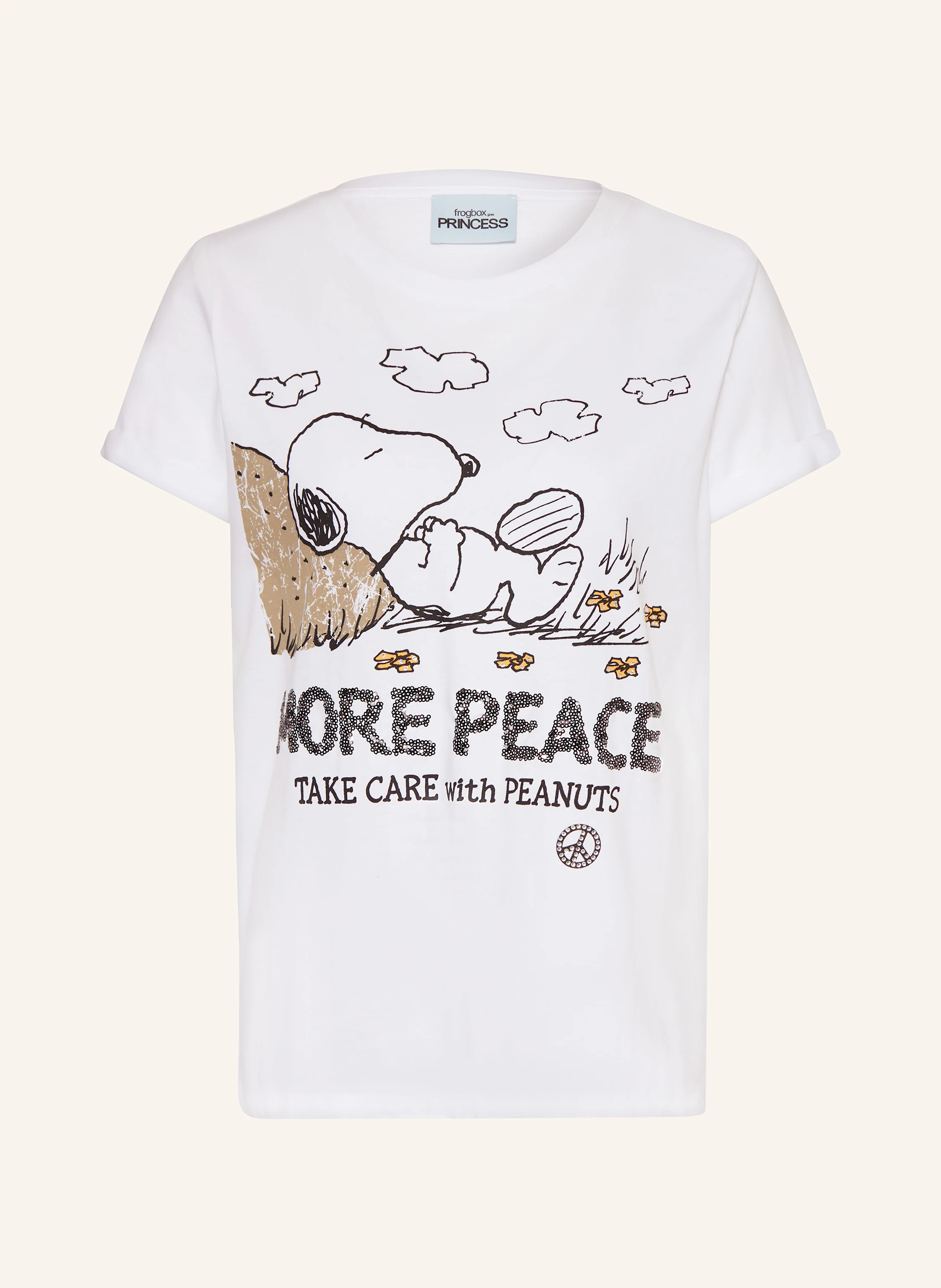 FrogBox T-Shirt mit Schmucksteinen und Pailletten