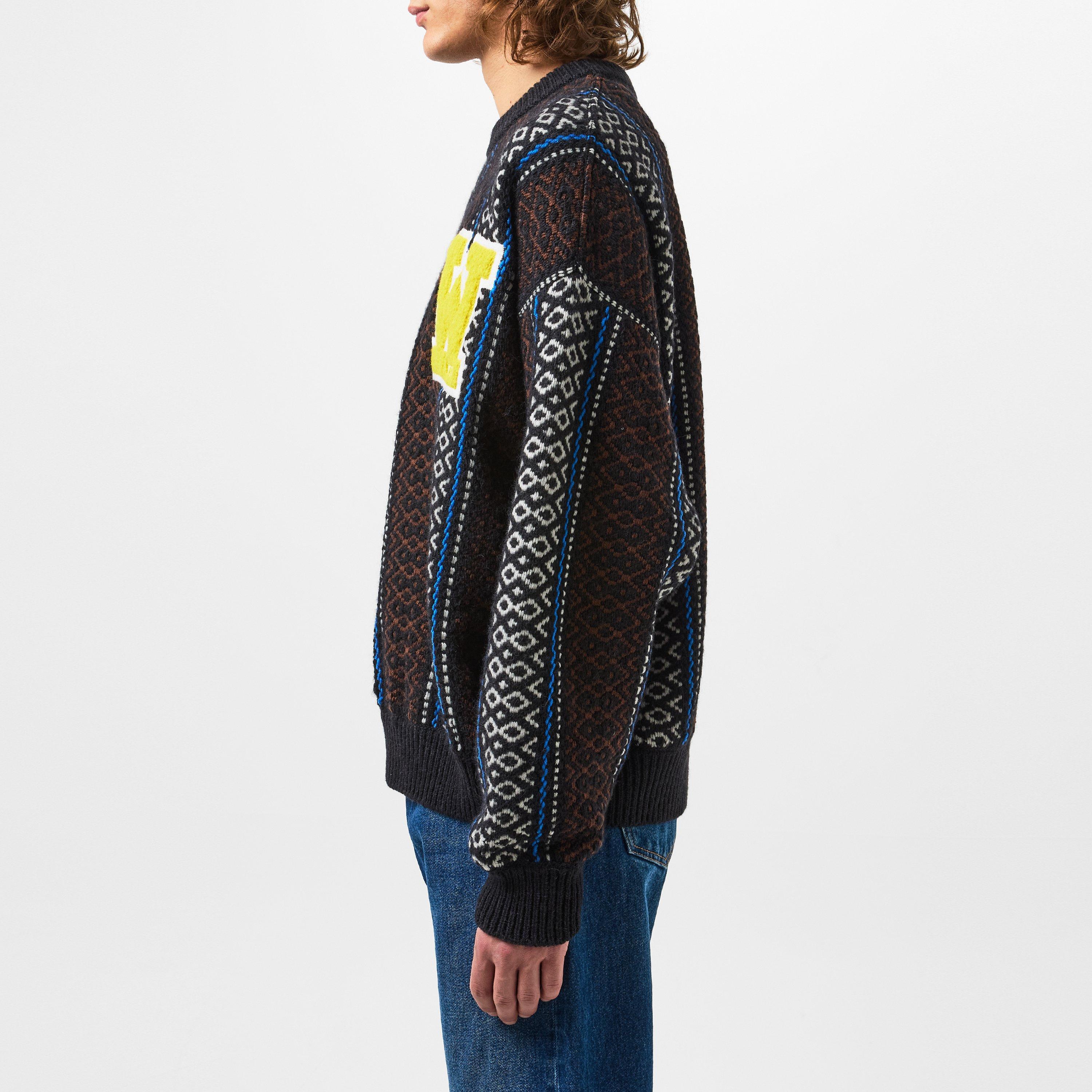 Off White Ow Baja Chunky Crew Knit Sweater