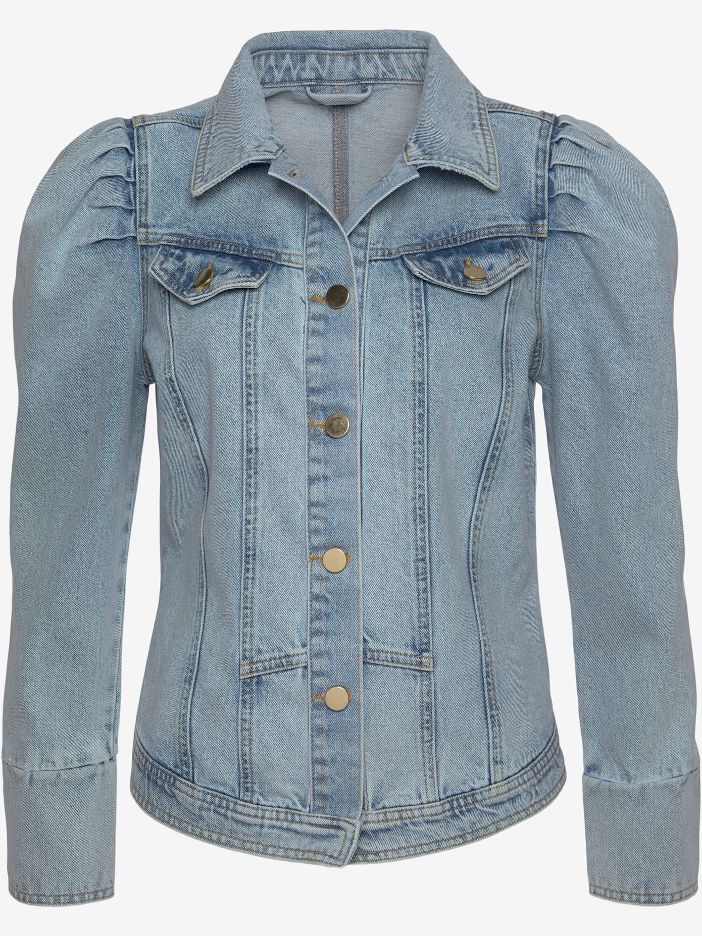 Veste en jean avant boutonné