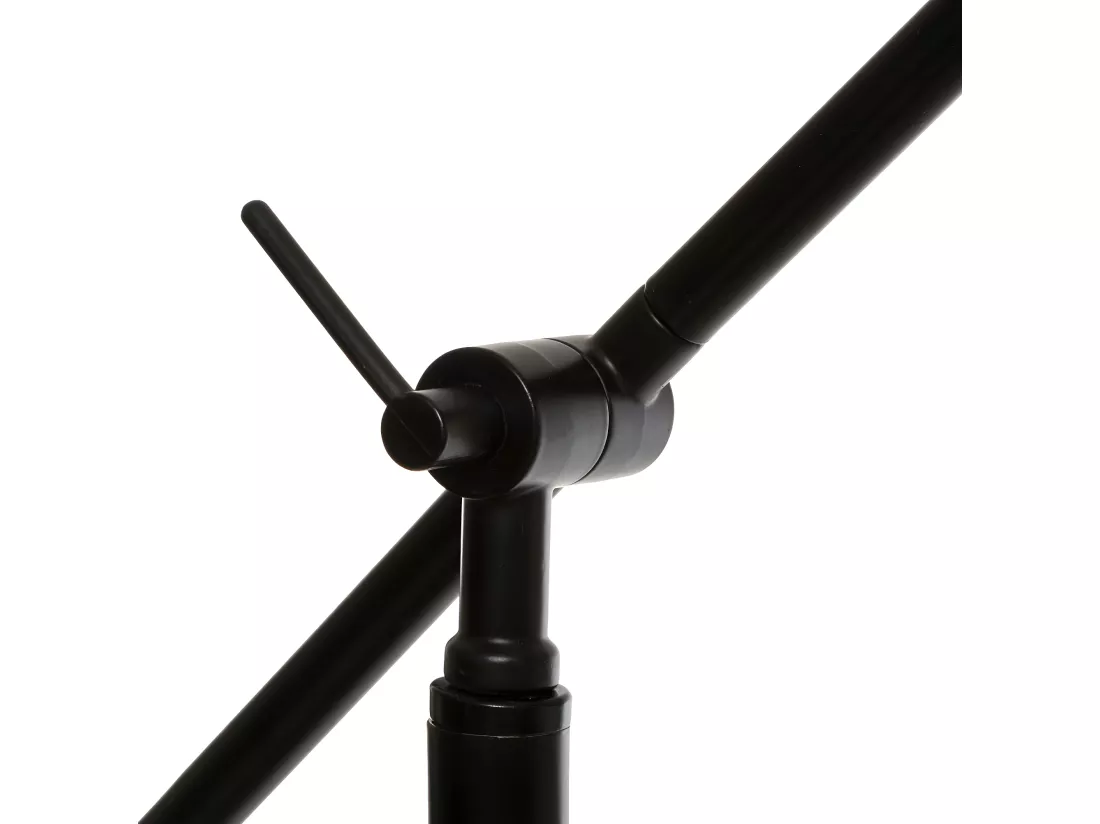 Lampadaire Arc en métal noir et doré H 155 cm