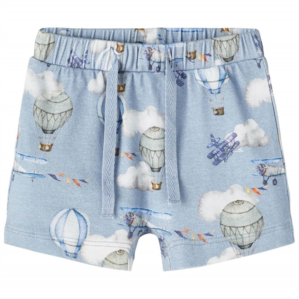 Dusty Blue Hobbie Shorts - Name it → Luksusbaby.dk