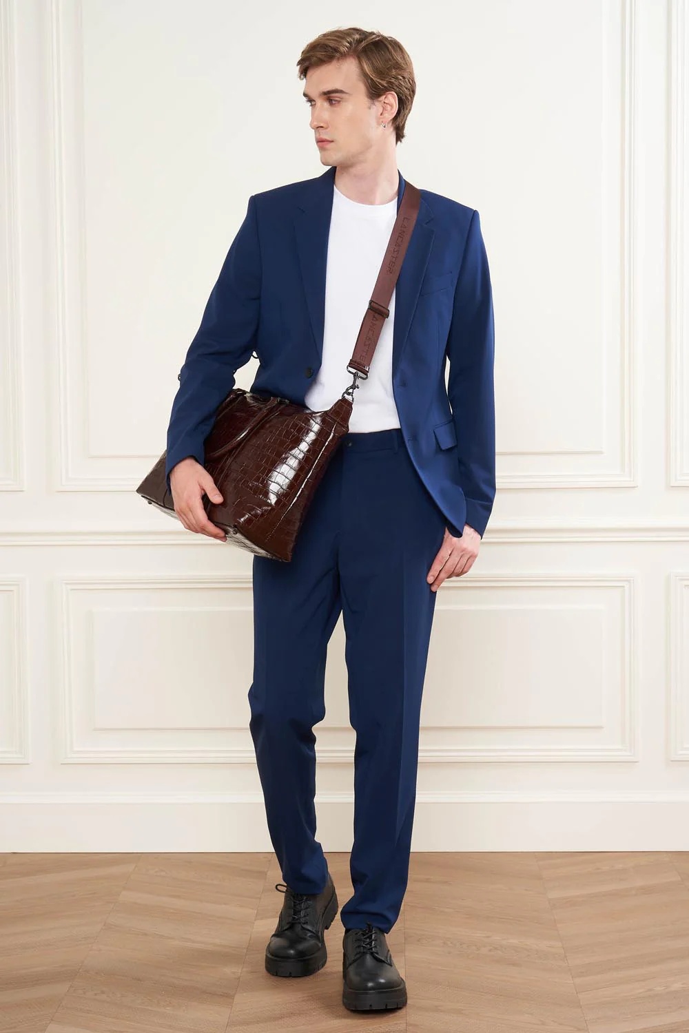 Croco Homme-Sac cabas main