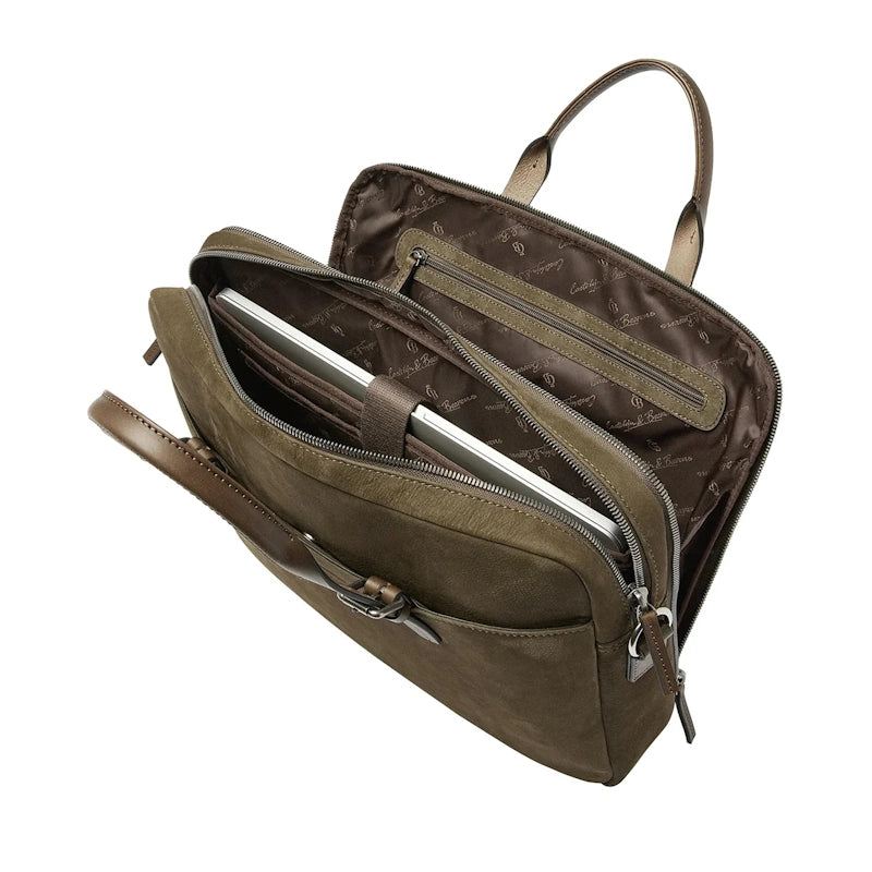 Castelijn & Beerens Nubuck Laptoptas RFID 15,6