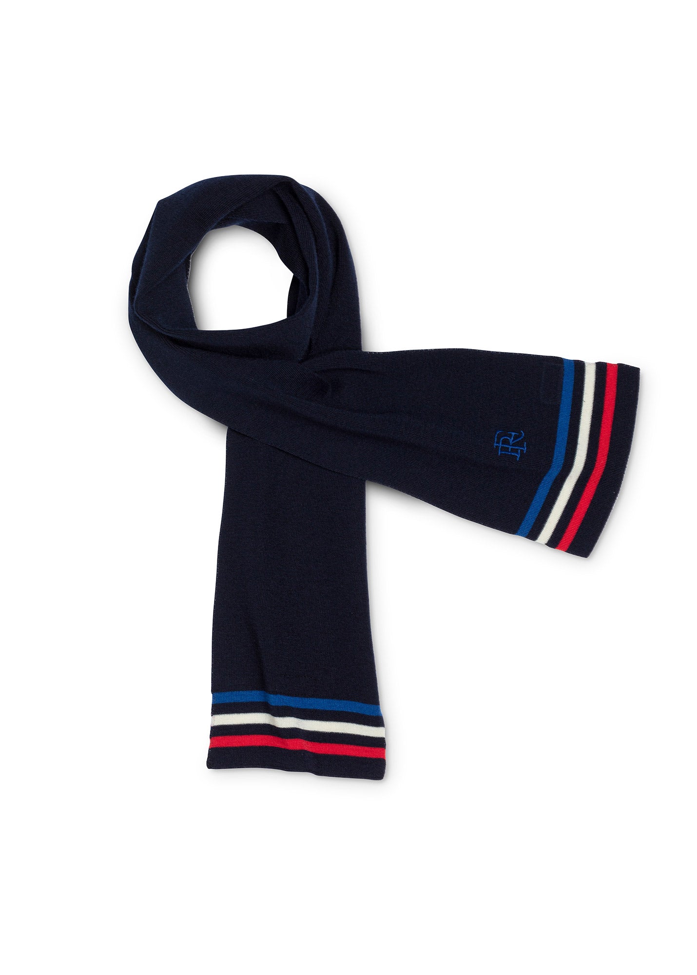 Echarpe tricolore en laine