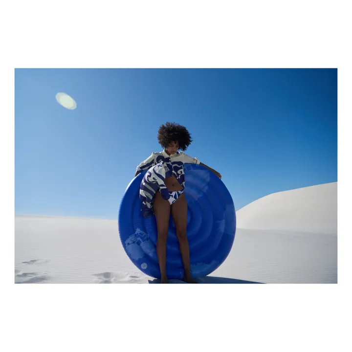 The nice fleet Grand matelas gonflable rond Goa | Bleu