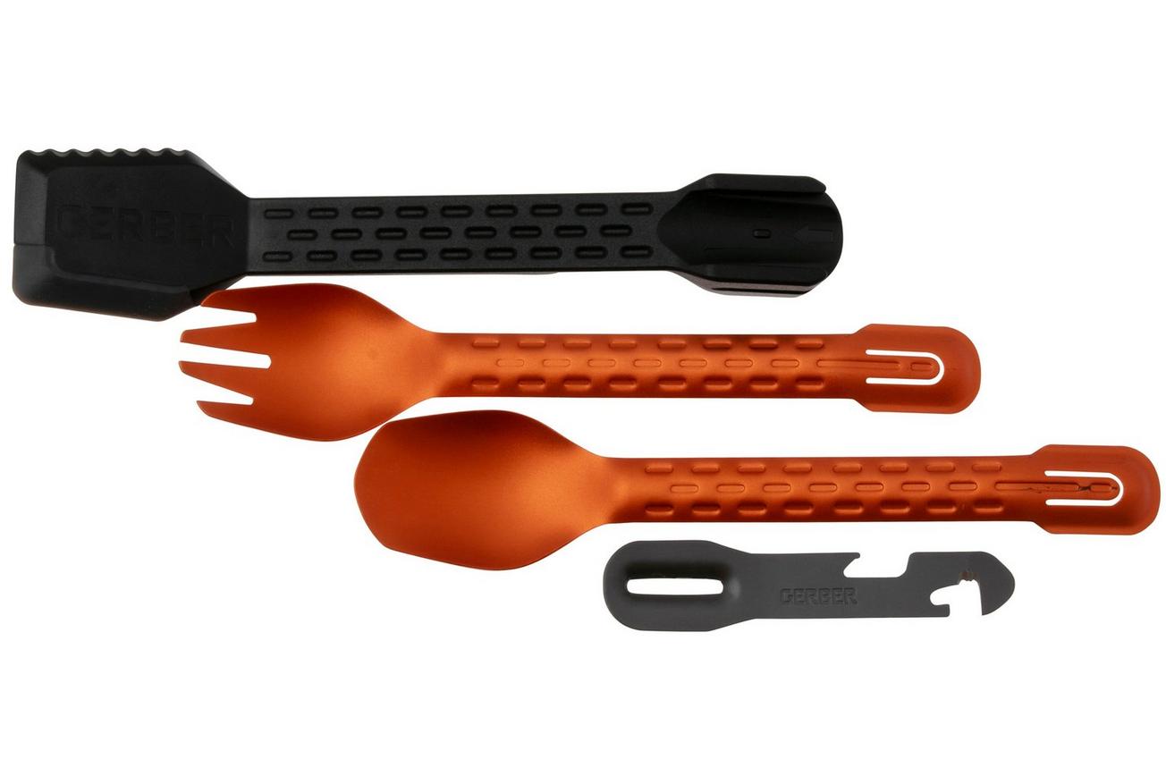 Gerber ComplEAT Cook, Eat, Clean-tool 13658167162 Burnt Orange, multifunctionele outdoor bestekset
