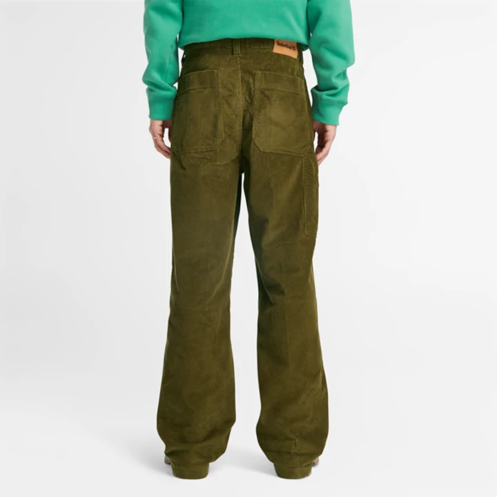 Calças Rindge Carpenter para homem na cor verde.