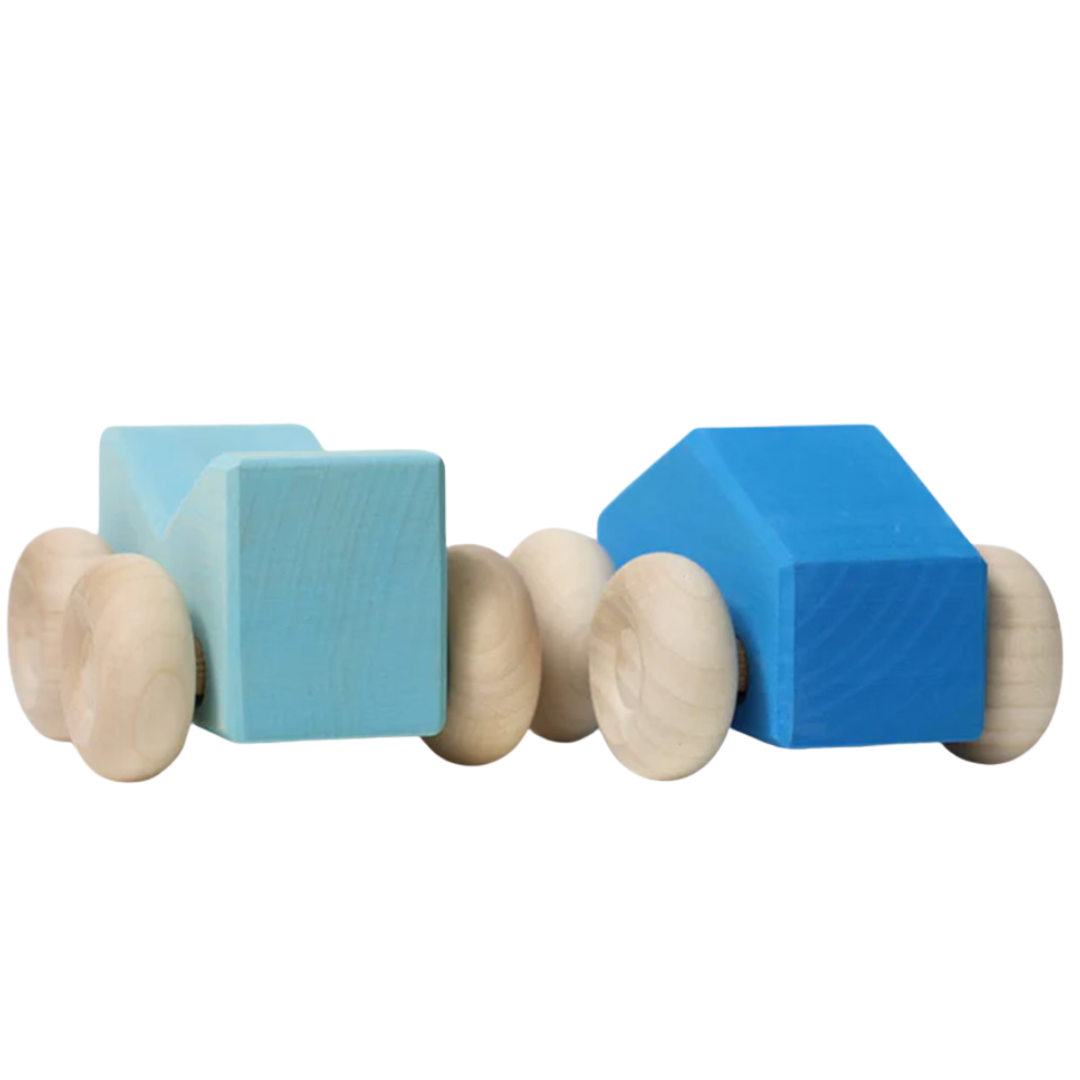 grimm's stapelauto's - blauw - 2st