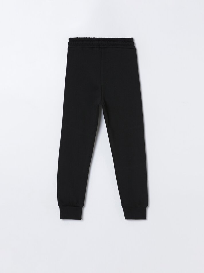 Calça esportiva com joelheiras - Preta