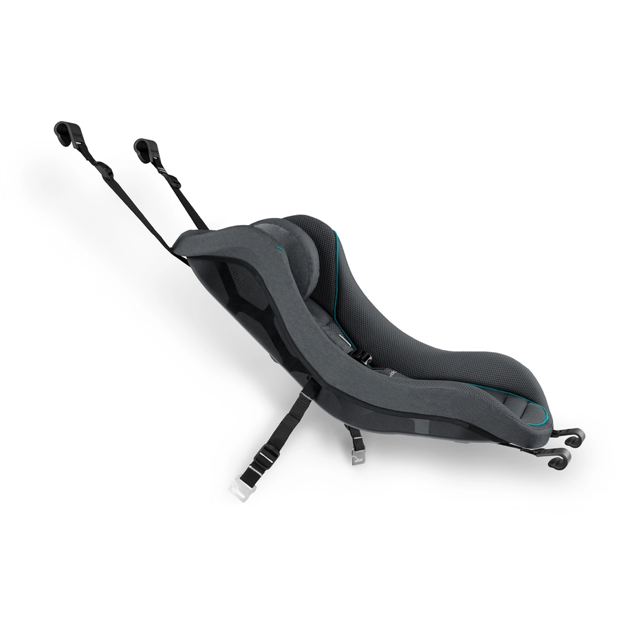 Qeridoo® Babyschale dunkelgrau für Kinderfahrradanhänger Edition 2023