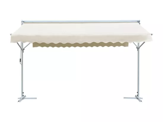 Auvent sur pied 4x3 m Crème