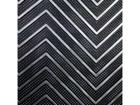 Tapis en caoutchouc noir 45x75x0,7