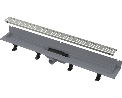 form&style REDONDA douchegoot, 650 x 62 mm, wandmontage, afvoercapaciteit 28 l/min, rooster van roestvrij staal