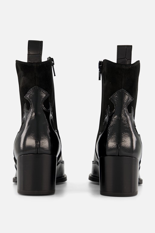 Linea Zeta Cowboylaarzen zwart Leer