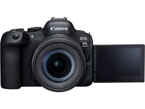 Canon EOS R6 MARK II   RF 24-105 F4-7.1 IS STM, 24,2 MP, CMOS, Berøringsskærm, 588 g, Sort