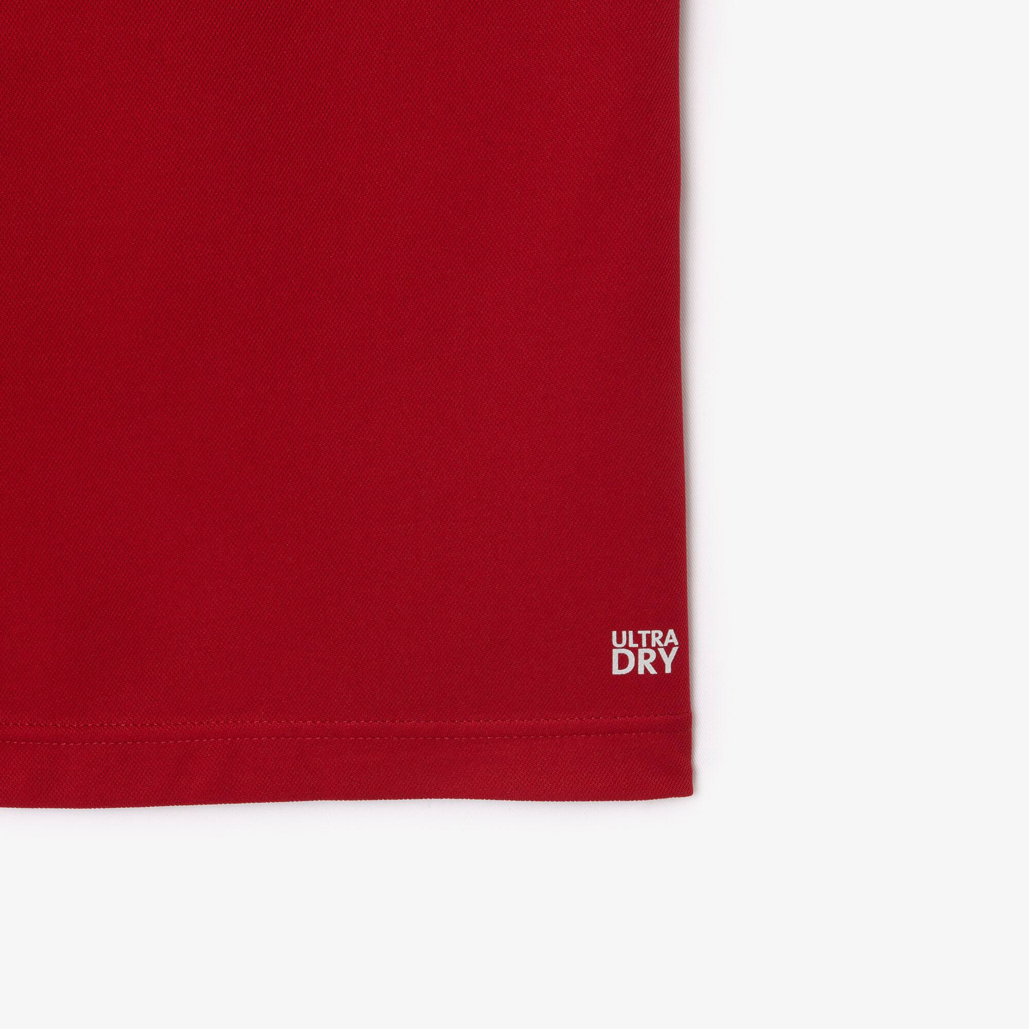 Ultra-Dry Tennis T-Shirt aus Piqué mit Logostreifen T-Shirts - Blau - Lacoste - Herren
