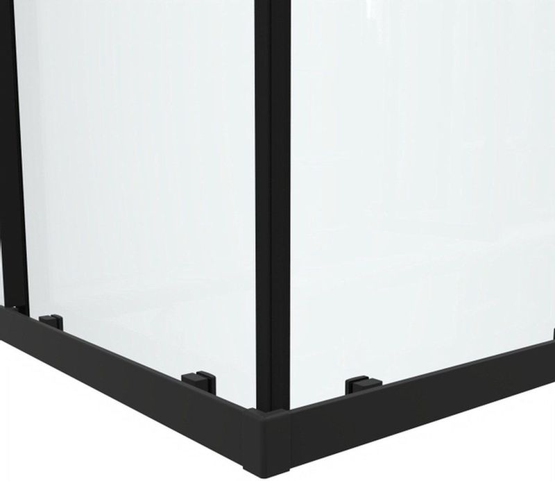 Saniclass - Casus - Douchecabine - Mat Zwart - Helder Glas