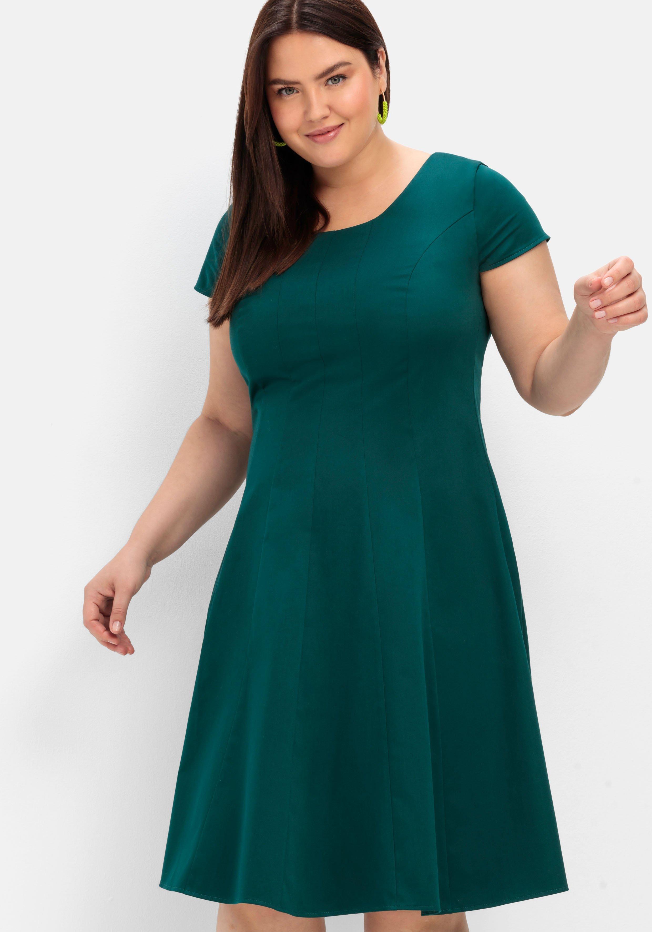 Cocktailkleid in A-Linie, in Bahnenform